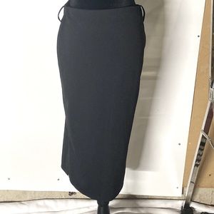 black midi skirt